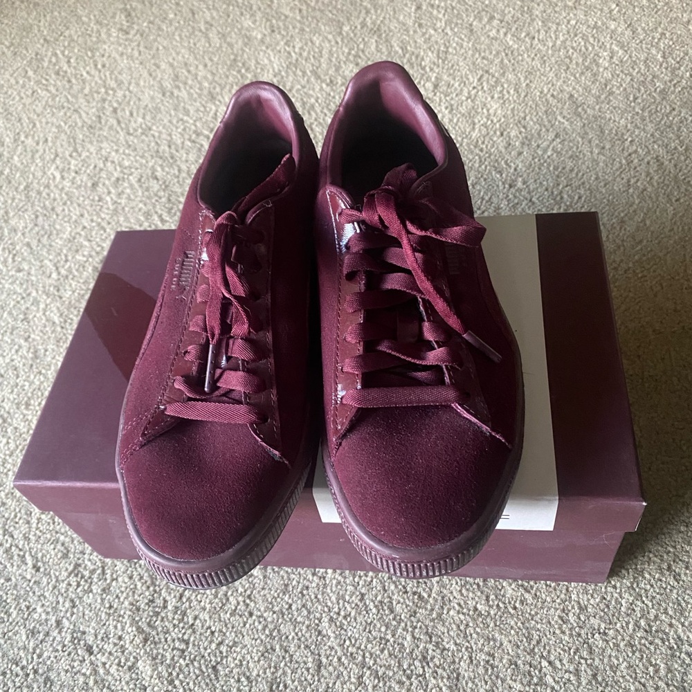 Women's Burgundy Puma x MAC Cosmetics Limited Edition Sneakers in Sin